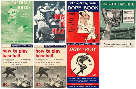 Lot of (7) Original The Sporting News Baseball Publications